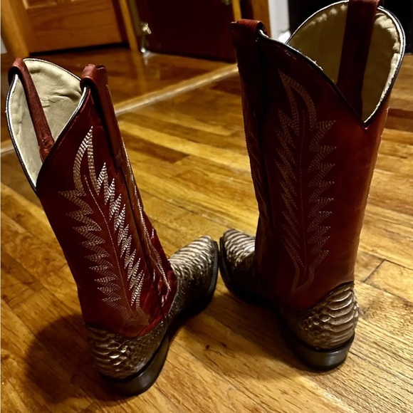 STETSON EMBER PYTHON SNIP TOE BOOT 6.5 - Picture 3 of 6
